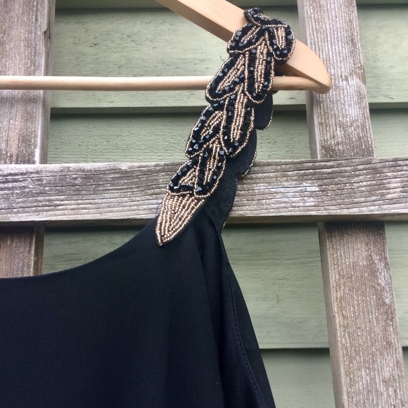 Beaded Strap Flowy Dress - Picture 2 of 4